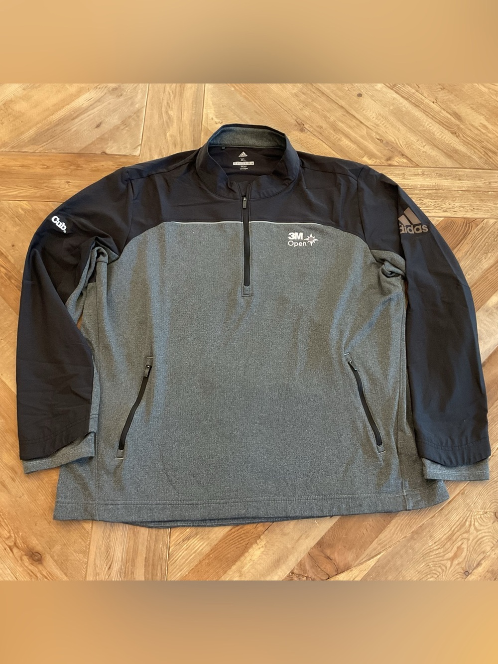 adidas Golf 3M Open Cub Quarter‎ Zip Performance Pullover Jacket Men's XL